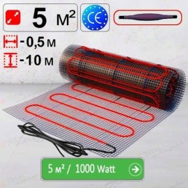 Mat de încălzire «Econom» 5 м² - 1000 W. Podea caldă electrică sub teracota. Mat de încălzire «Econom» 5 м² - 1000 W. Podea caldă electrică sub teracota.