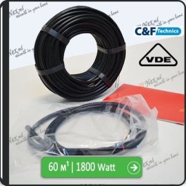 60м¹ǀ1800W C&F Black Cable
