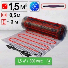 Mat de încălzire «Econom» 1,5 м² - 300 W. Podea caldă electrică sub teracota. Mat de încălzire «Econom» 1,5 м² - 300 W. Podea caldă electrică sub teracota.