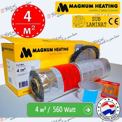 Magnum Foil Mat (Aluminum): 4 м² - 560 W