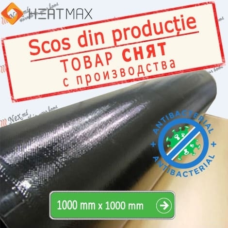 Carbon Fabric Premium Black Heatmax 100 cm, 200 w/m