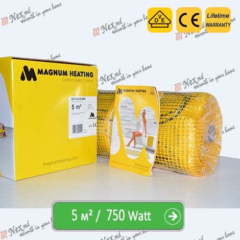 Kit gata «Magnum Mat 5 м²; 750 W»