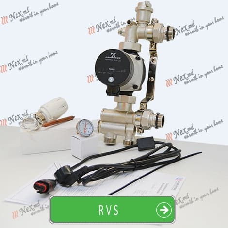 Смесительный узел для водяного теплого пола MAGNUM RVS готовый к