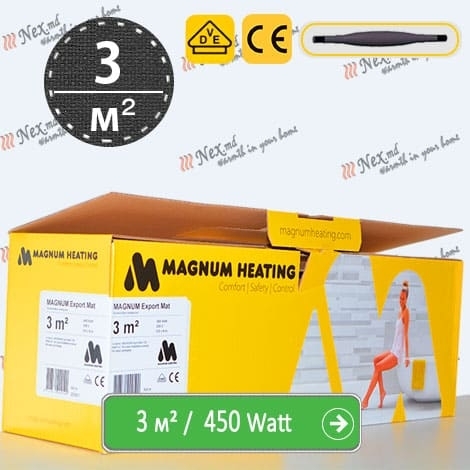 Magnum Export Mat 3 м² - 450 W - podea caldă subțire