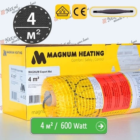 Magnum Export Mat 4 м² - 600 W - podea caldă subțire