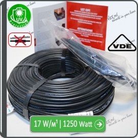 Cablu MHCX17-1250Wǀ73,5 m¹ Rezistiv + Protecție UV + Ecran.