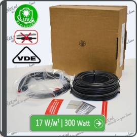 Cablu MHCX17-300Wǀ17,6 m¹ Rezistiv + Protecție UV + Ecran.
