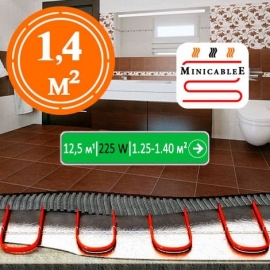 Sub teracota sau șapă «MinicableE» 12,5 м¹ - 225 W - «1,25 м² până la 1,40 м²»