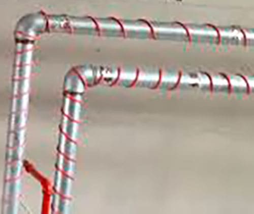 Обогрев трубы водопровода греющим кабелем