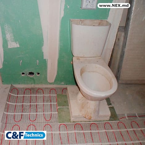 Теплый пол в туалет, санузел, wc (нагревательный (греющий) кабель и нагревательные маты) - Фото 7
