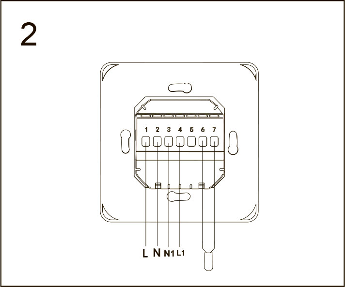 Схема установки терморегулятора Smart Life-2