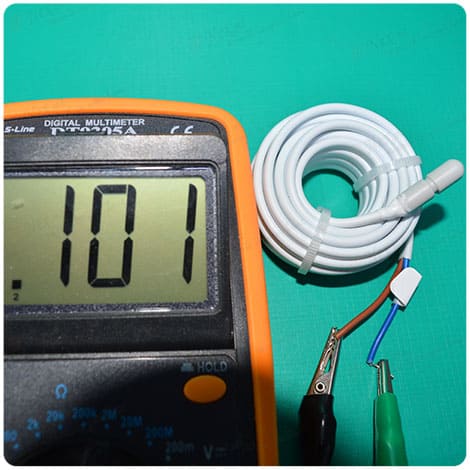 Как замерять сопротивление и какие значения датчика температуры ntc 100 kom - фотография